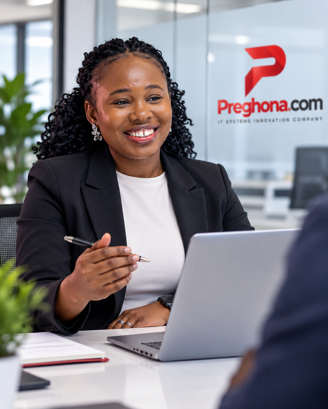 Professional technology consultation at Preghona office